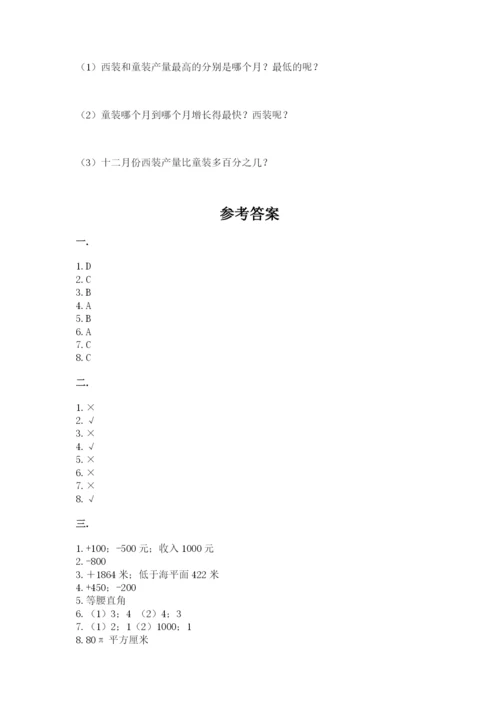 小学六年级升初中模拟试卷精品（含答案）.docx