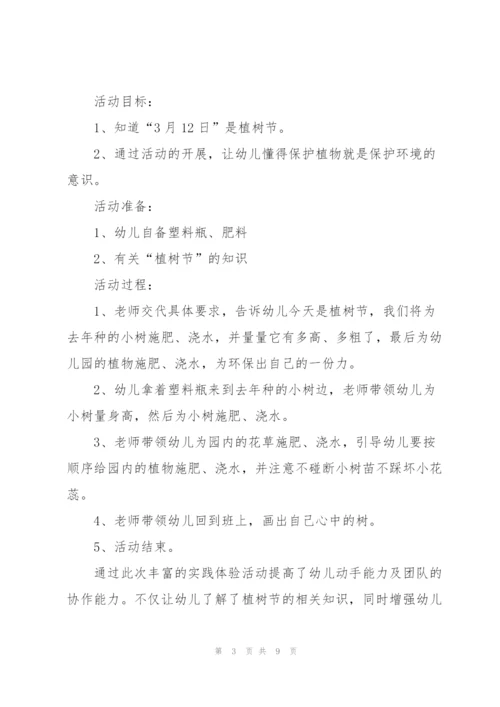 幼儿园植树节活动总结.docx
