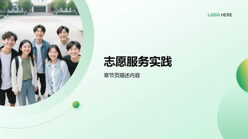 青志协学生部门介绍PPT模板