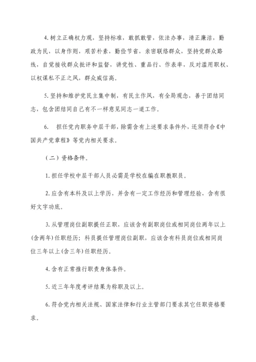 单位中层领导干部选拔任用工作专业方案.docx