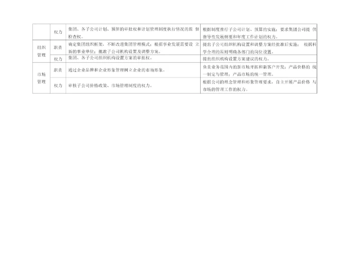 集团与子公司职责权力分权管理手册.docx