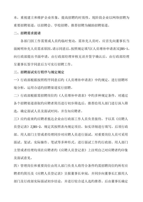 人力资源管理控制程序与规定.docx