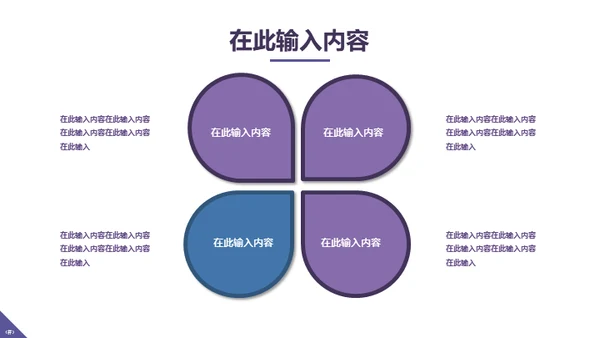 紫色精致商务年终工作汇报通用PPT模板