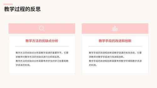 粉色清新风高效教学说课策略PPT模板