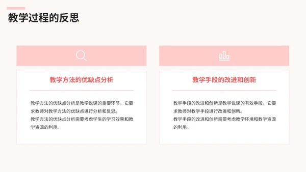 粉色清新风高效教学说课策略PPT模板