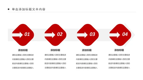 红色扁平化中国人民检察院工作汇报PPT模板