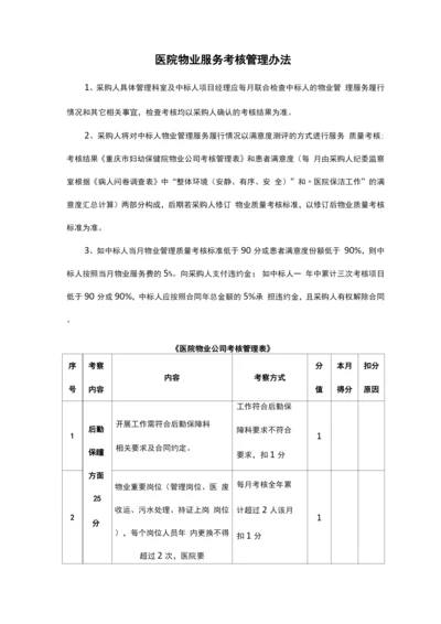 医院物业服务考核管理办法.docx