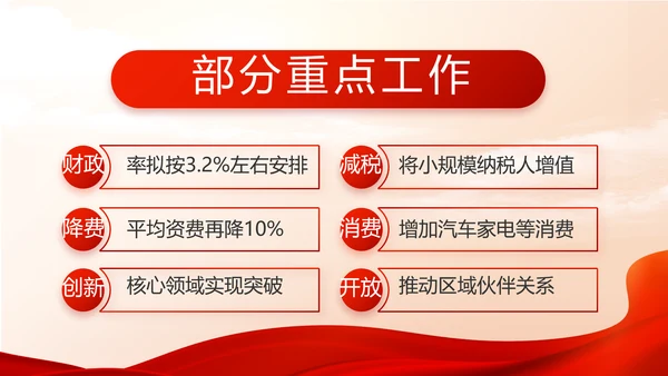 红色大气党建党支部年终工作总结PPT