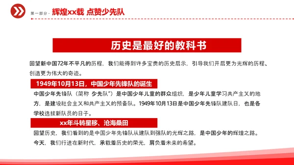 中国少先队成立红领巾教学解读PPT课件模板