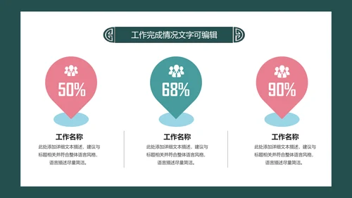 简约小清新工作总结计划PPT模板