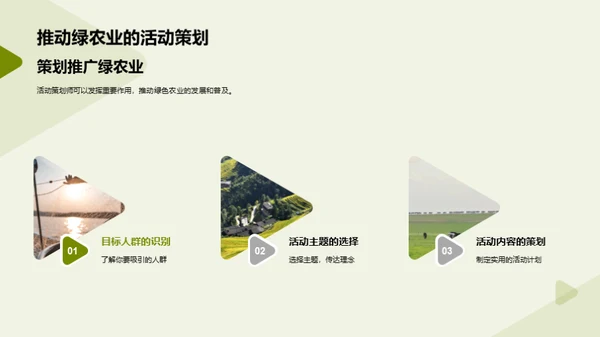 活动策划推动绿农