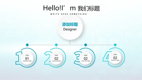 蓝色时尚医疗手术室述职报告动态PPT