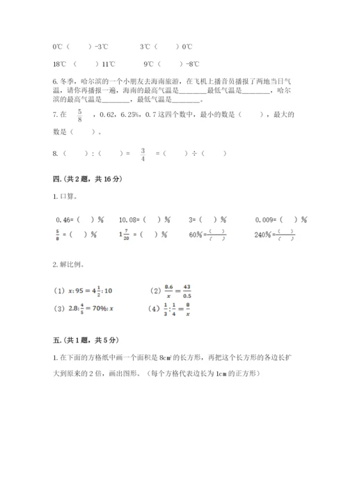 苏教版数学六年级下册试题期末模拟检测卷精品（全优）.docx