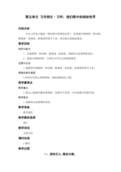 习作：我们眼中的缤纷世界