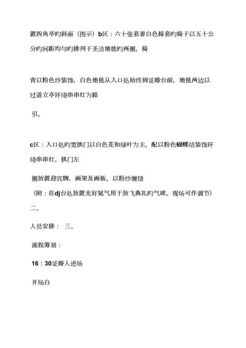 婚礼致辞之创意婚礼秀专题策划专题方案.docx