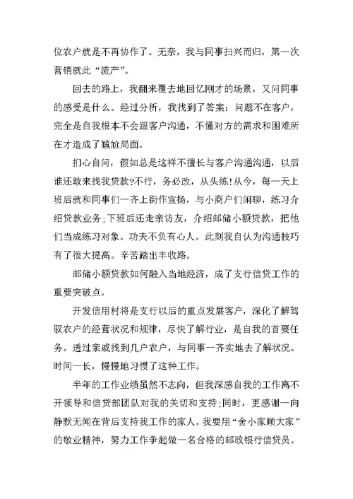 信贷员年终工作总结（10篇）