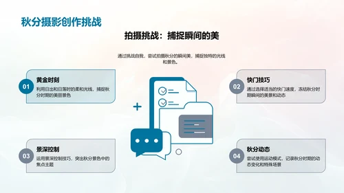 秋分摄影知识分享PPT模板