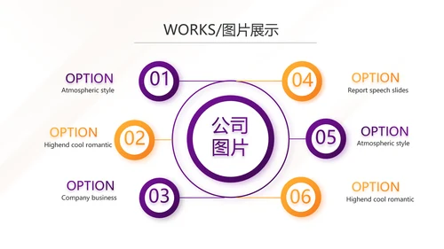 紫色简约大气公司产品介绍宣传PPT