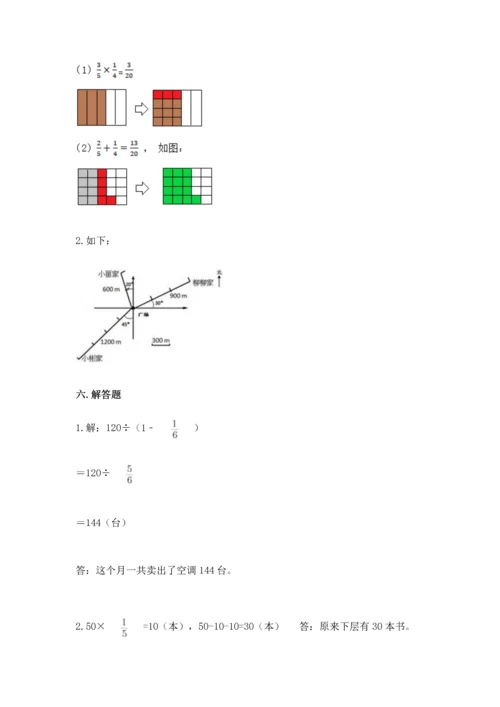 人教版六年级上册数学期中测试卷含答案（实用）.docx