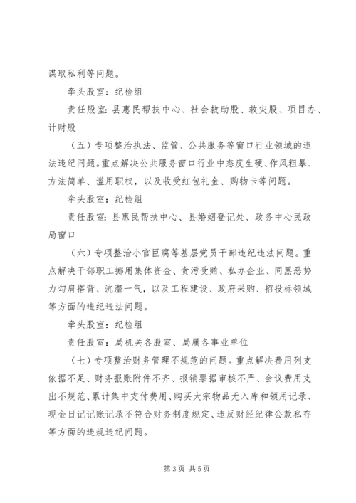 解决四风和腐败问题实施方案.docx