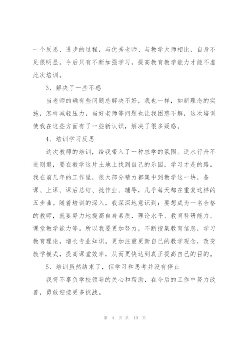 暑假教师学习心得体会5篇.docx