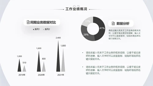 极简风年终总结工作汇报模板