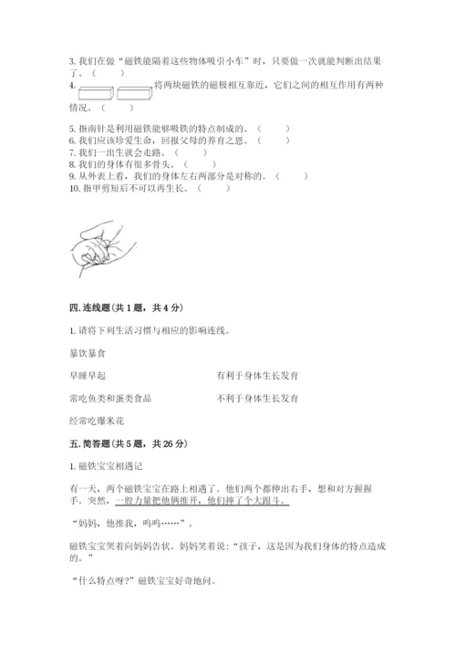 教科版二年级下册科学期末测试卷含完整答案（网校专用）.docx