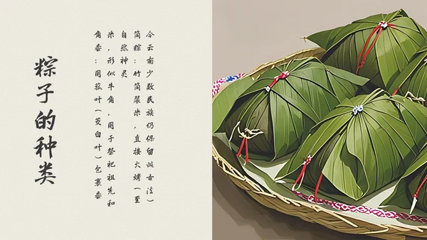 绿色中式风格端午节科普PPT模板