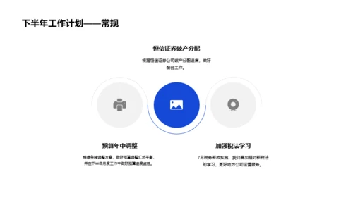 最新财务部半年度工作总结PPT案例