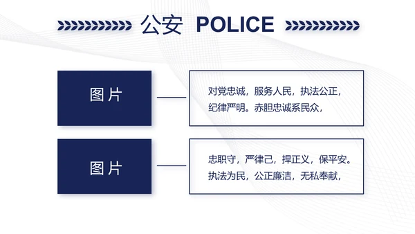 蓝色简约大气公安警察案件汇报动态PPT