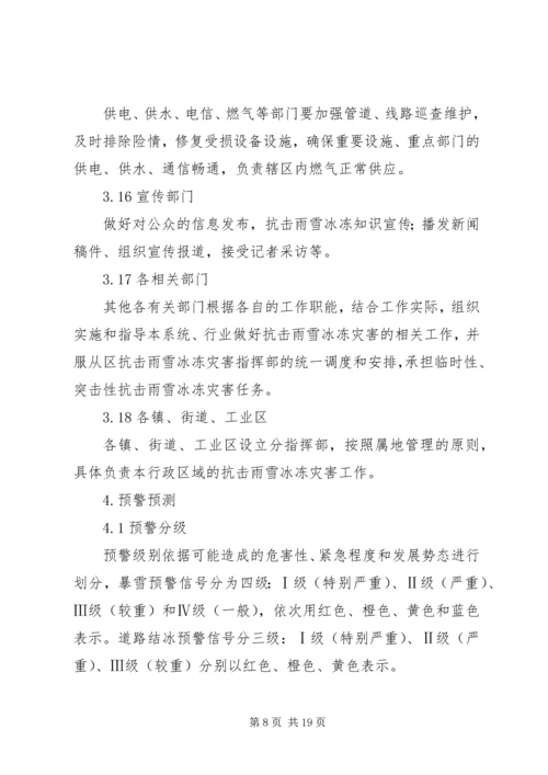 雨雪冰冻灾害处置方案 (2).docx