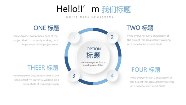 蓝色简约时尚医疗报告动态PPT