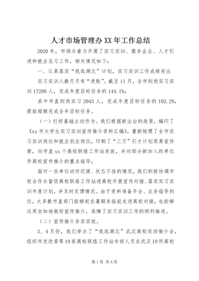 人才市场管理办某年工作总结.docx