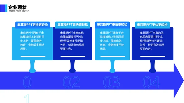 简约风蓝白通用工作项目报告