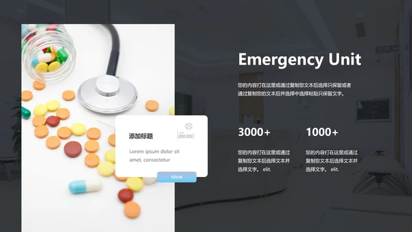 极简风医生医疗工作汇报医院宣传PPT模板