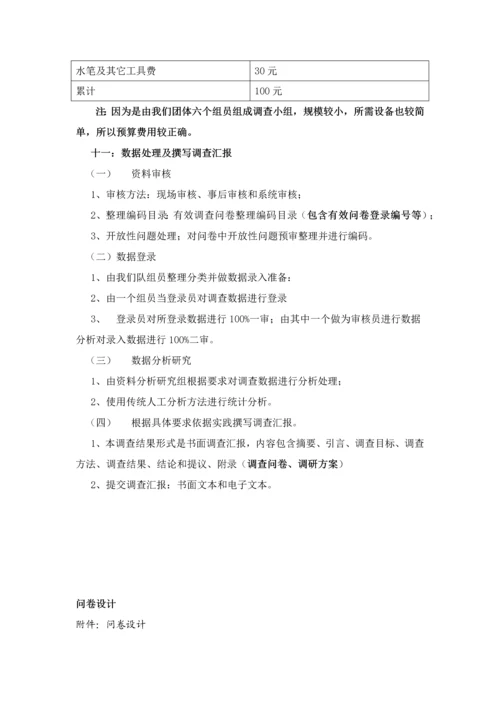 专业策划综合项目营销调研专项方案的设.docx