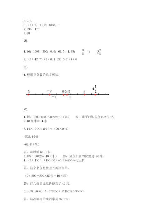 最新苏教版小升初数学模拟试卷及参考答案一套.docx