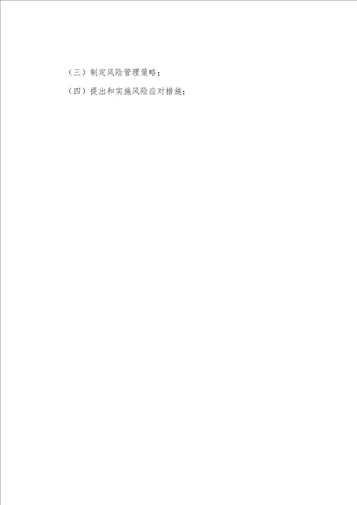 全面风险管理实施细则