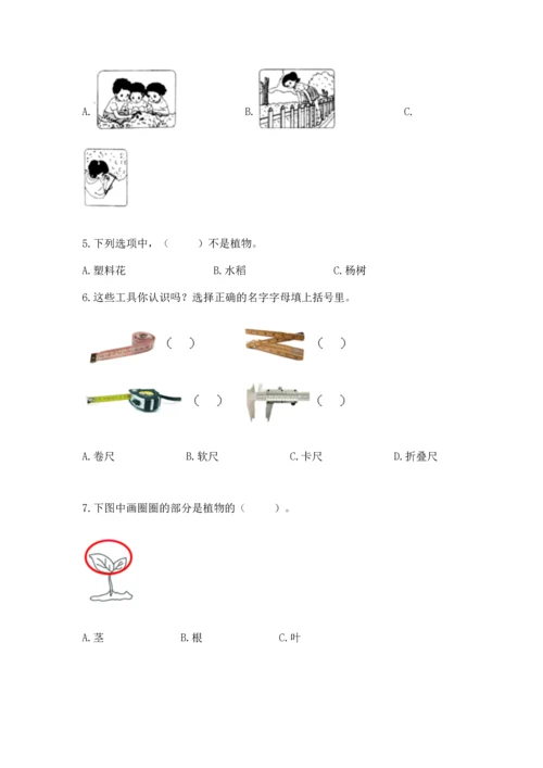 教科版一年级上册科学期末测试卷ab卷.docx