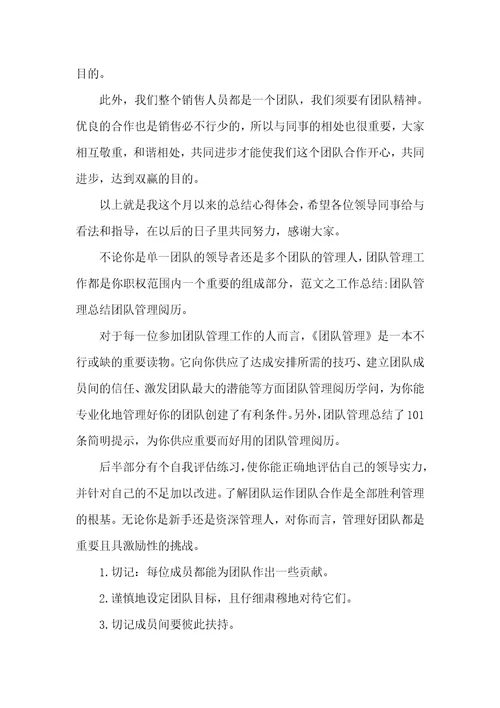 导购销售工作总结