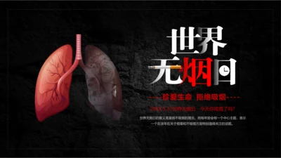 吸烟有害健康世界无烟日主题教育PPT课件
