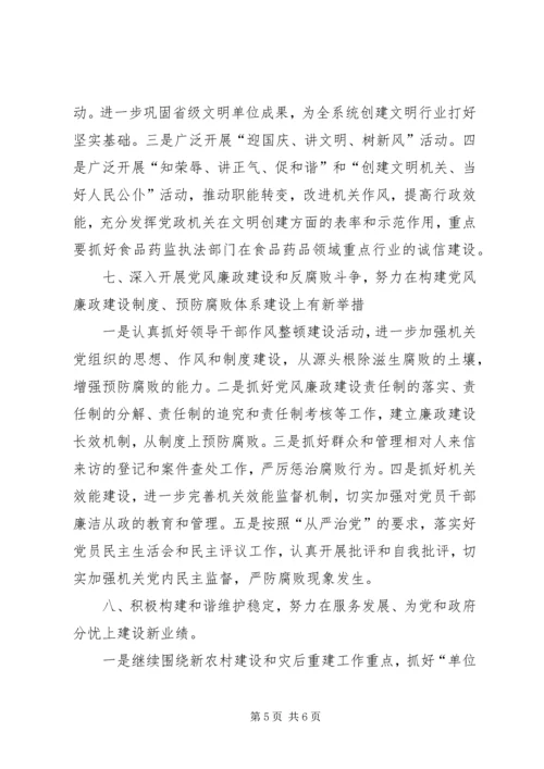 监督管理局机关党委工作计划.docx
