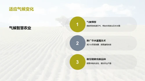 应对气候变化：智慧农业
