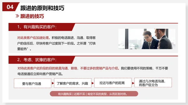 有效跟进客户销售技巧员工培训PPT模板