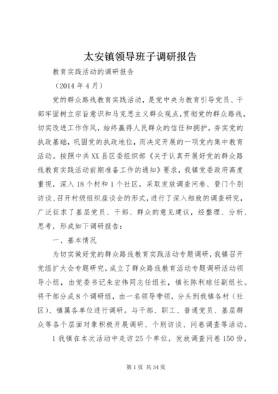 太安镇领导班子调研报告.docx