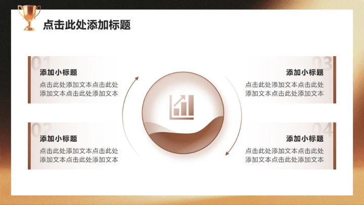 黑金色商务风职场工作总结年度报告PPT模板