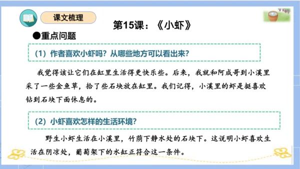 统编版三年级语文下册同步高效课堂系列第四单元（复习课件）
