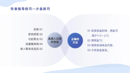 蓝色插画简约商务老年人健康管理培训汇报PPT模版
