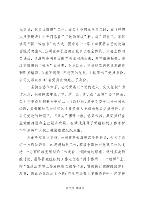 企业党建健康发展报告.docx