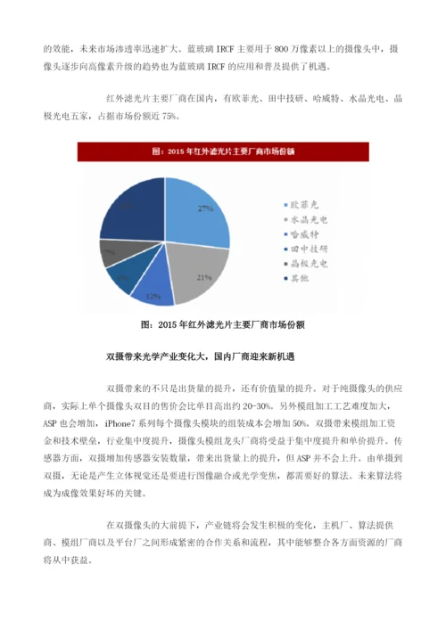 全球手机摄像头重要零配件市场份额分析.docx